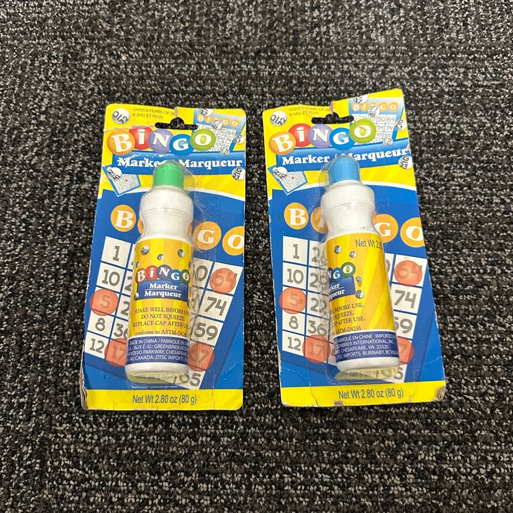 Bingo Marker Marqueur 2.80 Oz Set Of 2 NEW